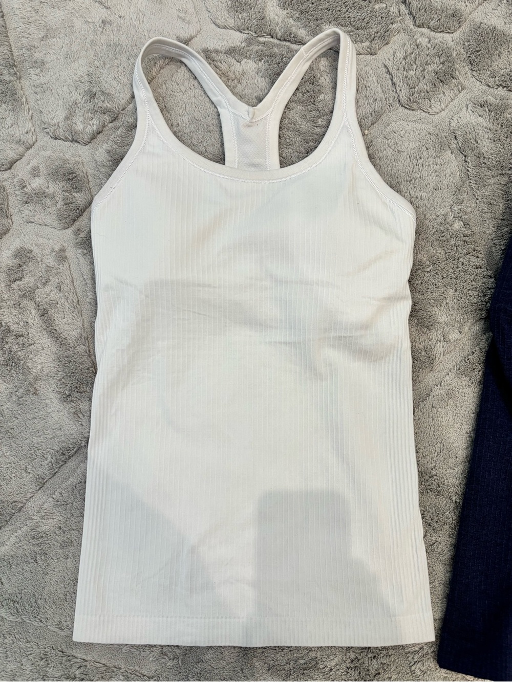 Lululemon EBB Ribbed Racerback Tank Top - Navy, Black, Forest, White - Picture 7 of 7